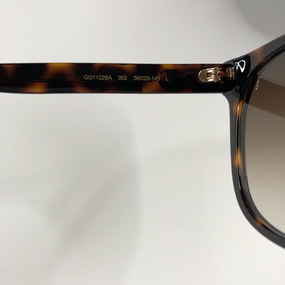 Gucci Authentic Women's Cat-Eye Sunglasses in Tortoise & Havana/Brown ~ BNIB! - Picture 5 of 7